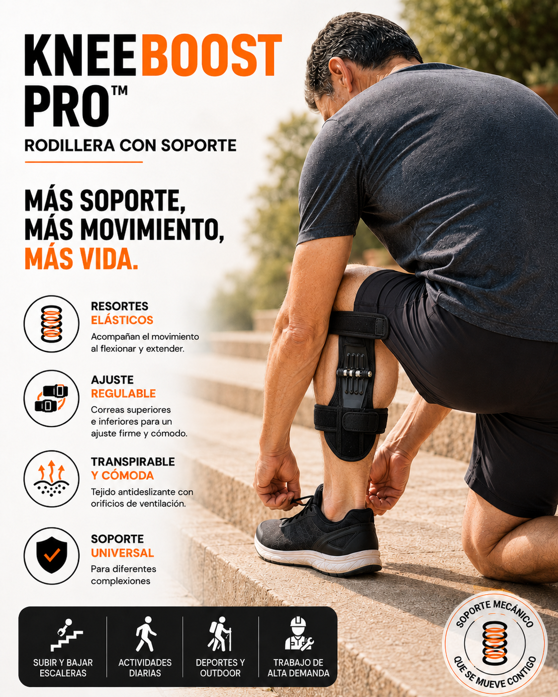FlexKnee Support™ — Rodilleras de Soporte Articular