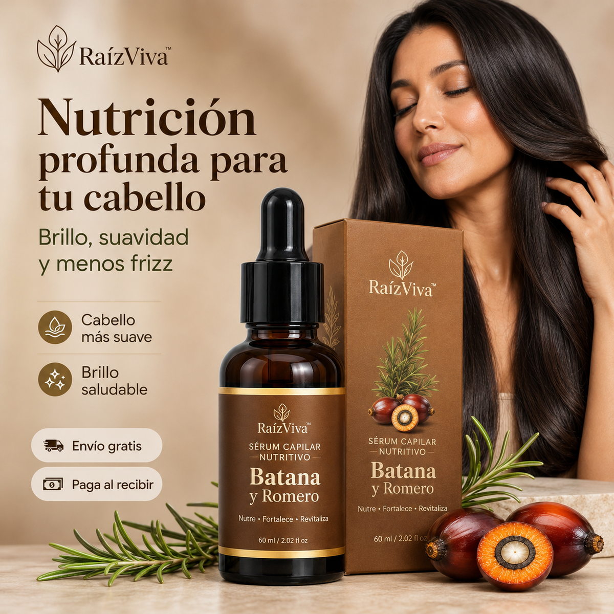 BatanaGlow™ — Aceite Capilar Reparador para Brillo y Suavidad