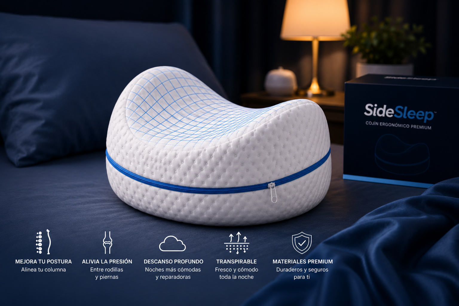 SideSleep - Cojín Ergonómico premium