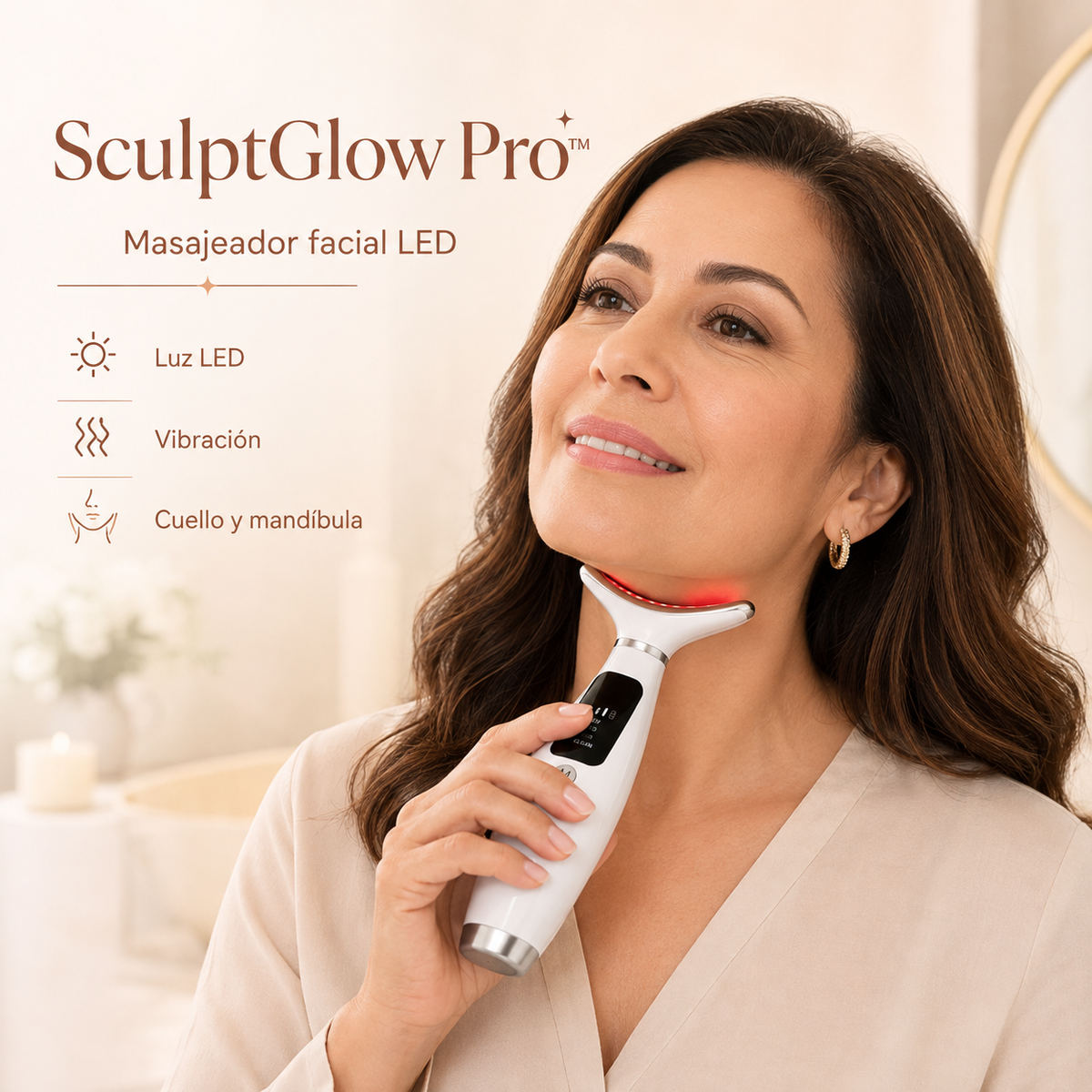 SculptGlow Pro - Reafirmador Facial y Reductor de Papada y Arrugas