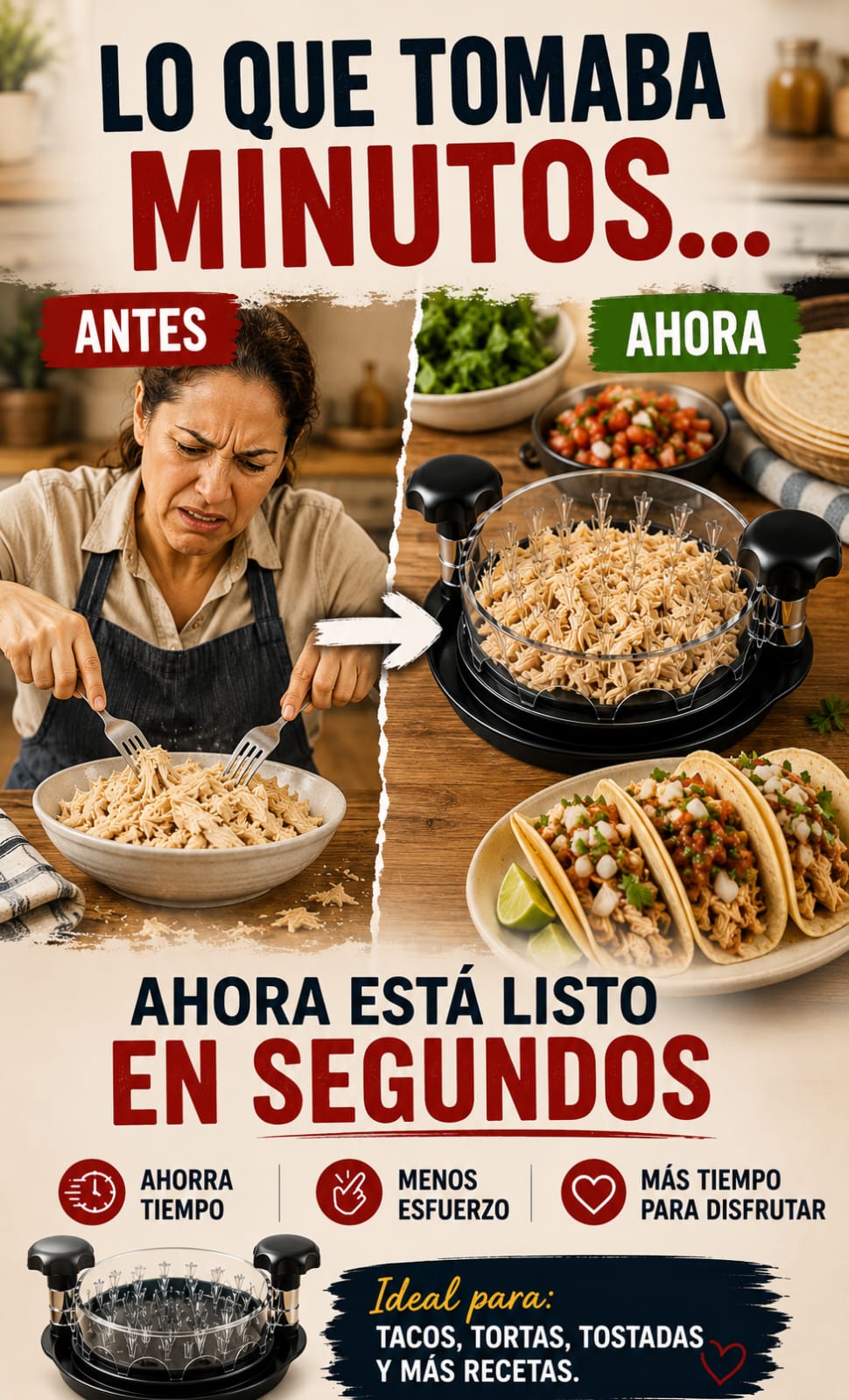 DeshebraFacil - Desmenuzador Pro de Cocina