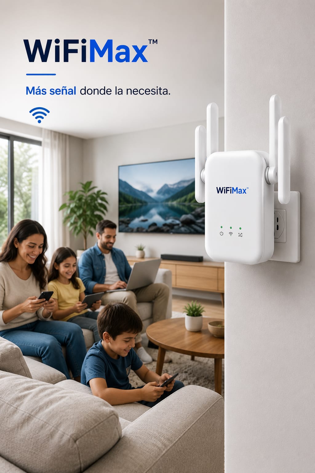 WiFiMax - Amplificador de señal de Internet.