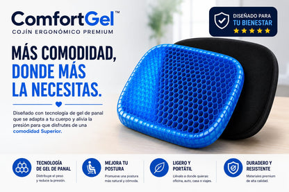 ComfortGel - Cojín Ergonómico Premium