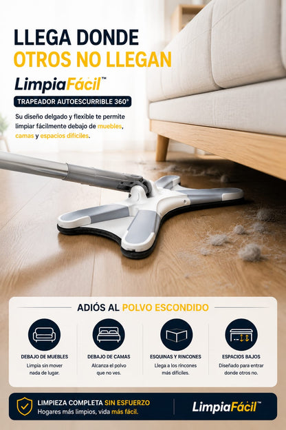 LimpiaFacil - Trapeador Autoescurrible 360